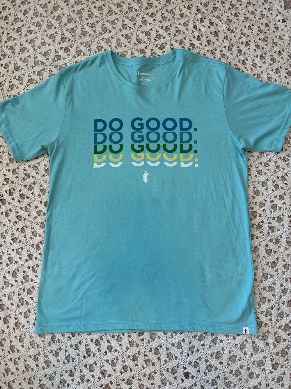 Cotopaxi Men’s Do Good Repeat Short Sleeve T-Shirt Size Large